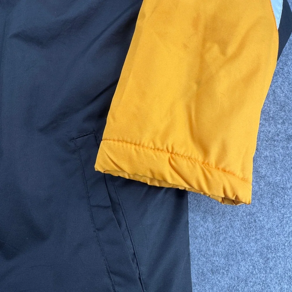 NFL Team Apparel Pittsburgh Steelers Parka Hooded Jacket Black Gold Youth Large